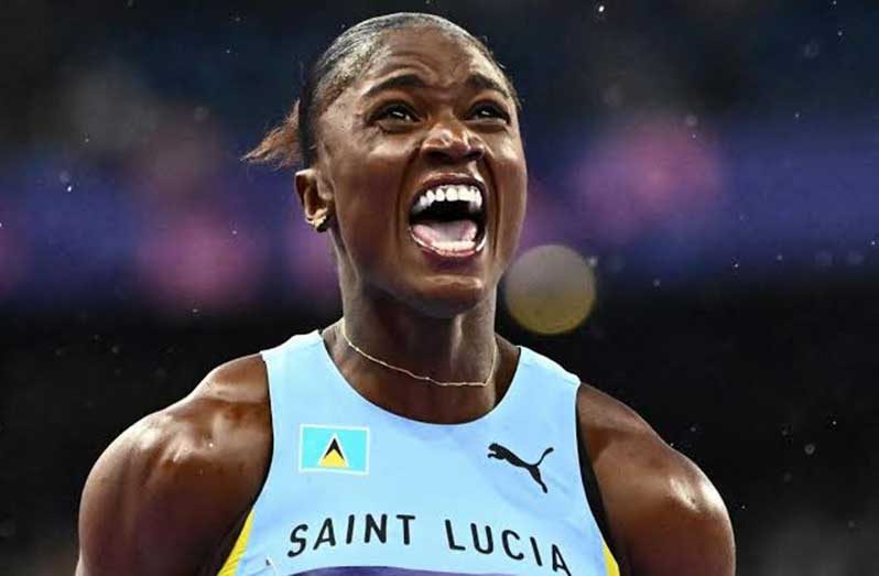 Julien Alfred became Saint Lucia’s first Olympic gold medallist