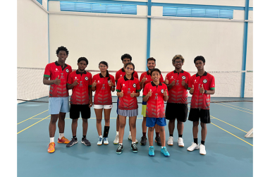 Guyana’s CAREBACO Junior Badminton team