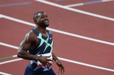 The 2004 100M gold medallist, Justin Gatlin