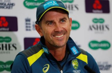 Australia head coach Justin Langer