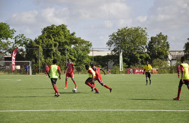 Action in the GFF/KFC U-20 Knock-out tournament last week
