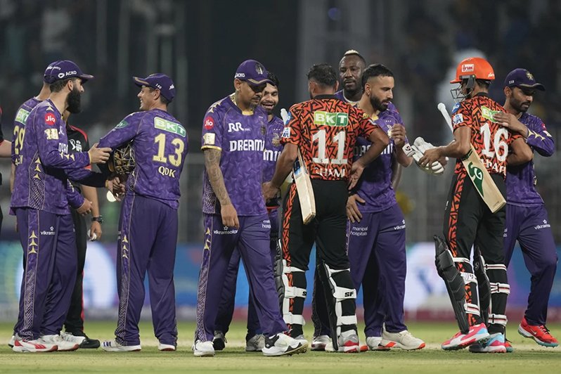 KKR had an NRR-boosting 80-run win over SRH • Apr 03, 2025 • Associated Press