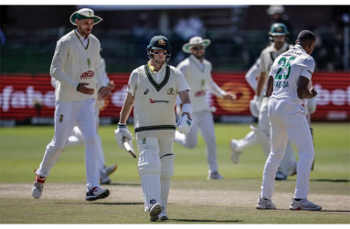 South Africa fast bowler Kagiso Rabada won the battle against Steve Smith - Getty Images/Marco Longari