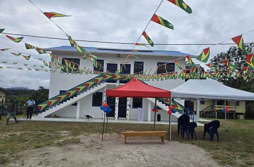 The new Kamarang Police Living Quarters