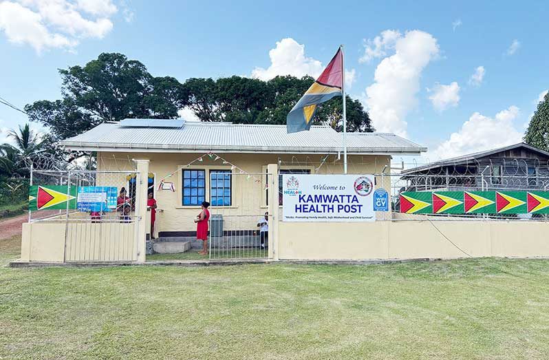 The recommissioned Kamwatta Health Post (Shamar Meusa photo)