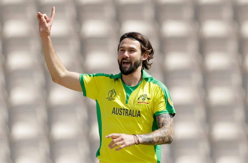 Pacer Kane  Richardson tood out with three for 24 from his four overs