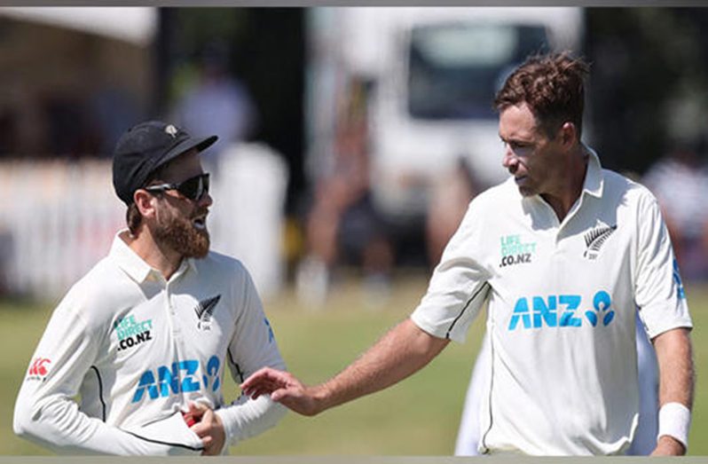 Kane Williamson (left) and Tim Southee