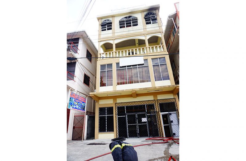 Kanhai’s after the fire mid-afternoon on Sunday