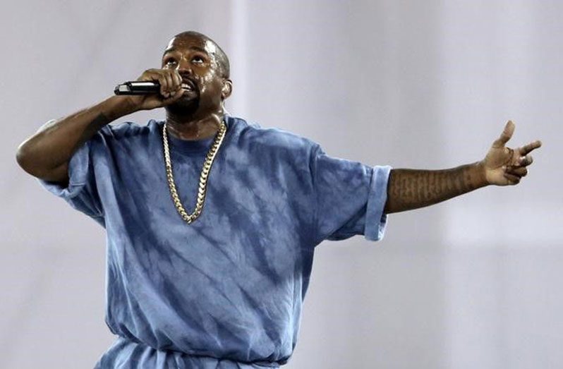 Recording artist Kanye West performs during the closing ceremony 
for the 2015 Pan Am Games at Pan Am Ceremonies Venue in Toronto, 
Canada July 26, 2015. Credit: Matt Detrich-USA TODAY Sports via