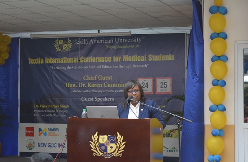 Dr. Karen Cummings during her address