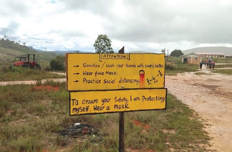 A sign in Kato encouraging good safety habits