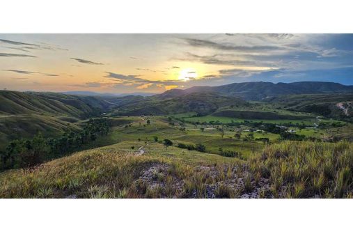 An expansive view of the mountainous terrains of the Kato Village Region 8 (Kato Village/Facebook)