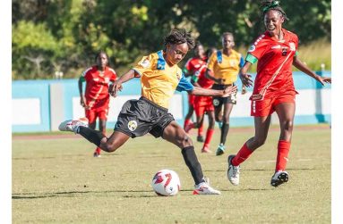 Kayla Polius scored her third hat trick at the CFU U14 Challenge Series.