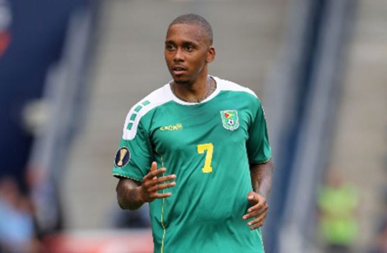 Keanu Marsh-Brown represented Guyana in the CONCACAF Gold Cup.