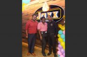Manager and multi-unit director, Keish Manoo (at left) with some of the staff