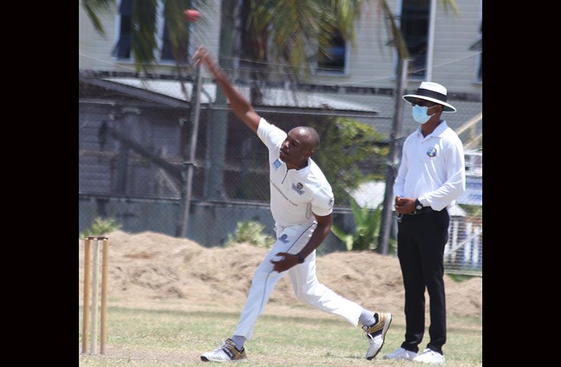 Kelvin Leitch finished with a five-wicket haul for Police in their second innings.