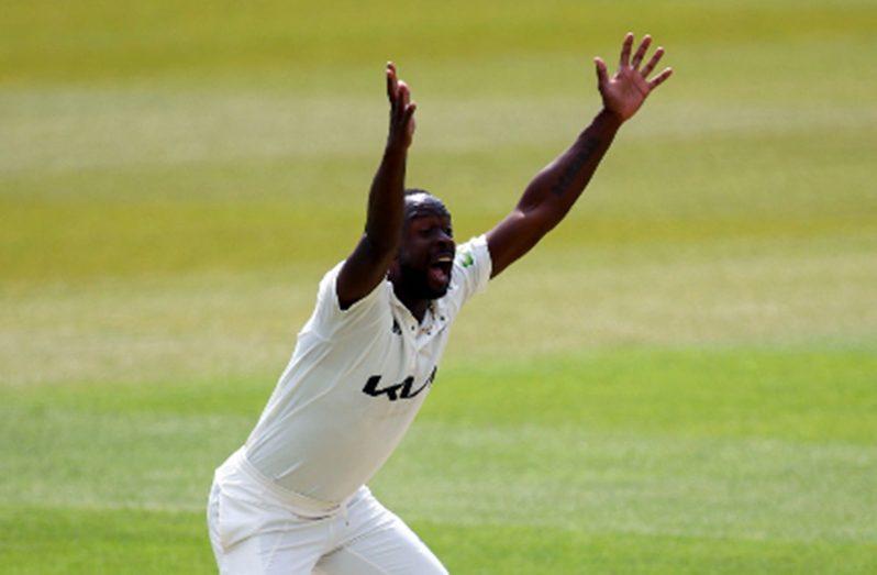 Pacer Kemar Roach grabbed 22 wickets for Surrey.