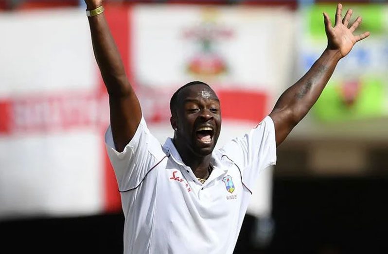 Kemar Roach has been a big part of West Indies' run of home success against England (AFP)