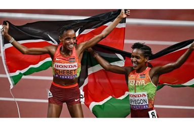 Beatrice Chebet and Faith Kipyegon completed a Kenyan one-two in the women's 5,000m at the 2025 World Championships in Tokyo, where Kenya won seven golds to finish second in the medal table
