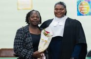 Newly-minted Attorney-at-Law, Keona Abiola Higgins and her mother, Dianne Higgins
