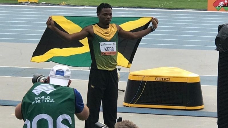 Kerr won the long jump for St Jago High School at the ISSA/GraceKennedy Boys and Girls Championships in May.