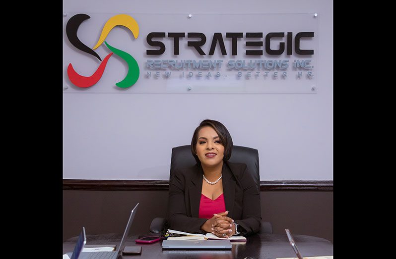 Kerensa Gravesande-Bart, founder and Chief Executive Officer of the only ISO 9001-2015 and Trace Certified stand-alone Recruitment Firm in Guyana, Strategic Recruitment Solutions Inc (SRSGY)