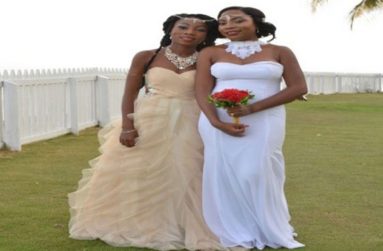 The murdered school teacher, Kescia Branche (left) and her twin sister, Kessandra, in happier times.