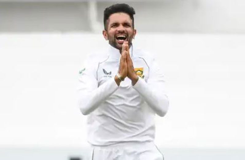 Keshav Maharaj picked two of the three wickets Bangladesh lost in the second innings.