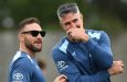 Kevin Pietersen (right) will support Brendon McCullum through to the World Cup next autumn.