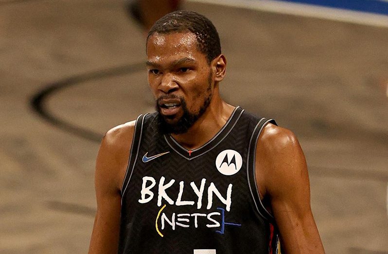 Kevin Durant scored 32 points in three quarters to help Brooklyn Nets to victory.