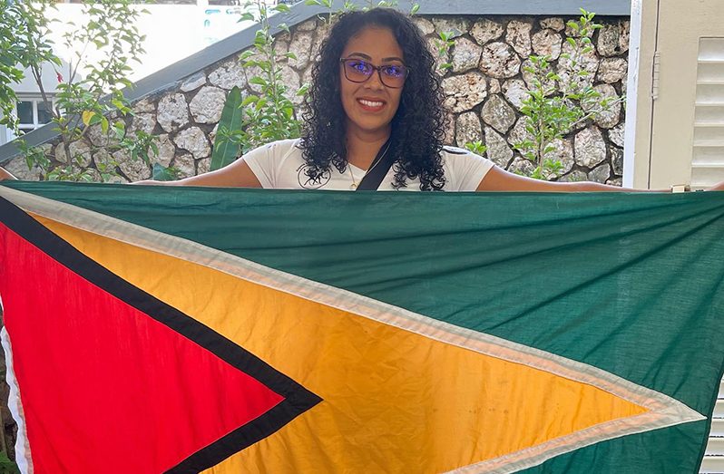 Proud Guyanese! Senior women’s Caribbean Squash champion, Ashley Khalil