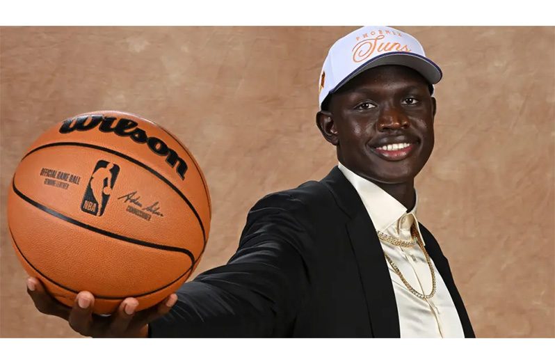 Khaman Maluach was drafted by Houston Rockets but immediately traded to Phoenix Suns