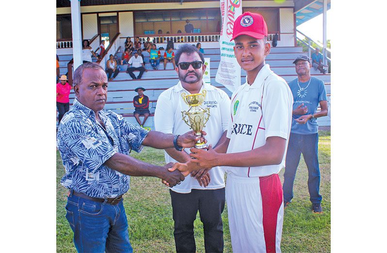 Guyana Under-15 player Arif Khan
