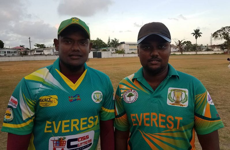 Amir Khan (left) and Manjrekar Bhola scored half- centuries for Everest.