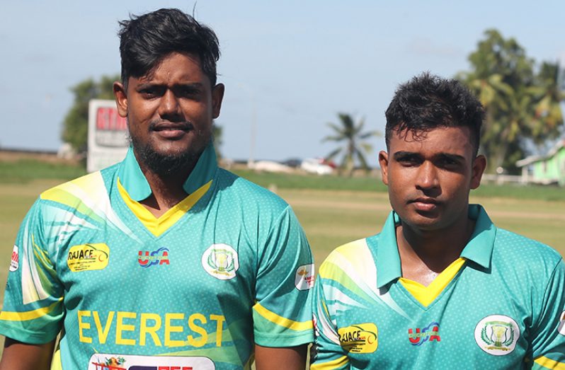 Amir Khan (left) and Richie Looknauth scored 72 and 93 for Everest.