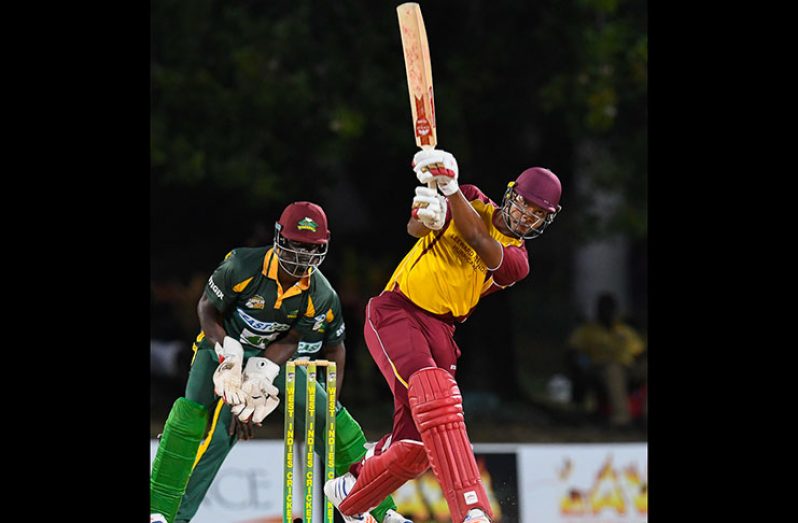 Kieran Powell top-scores with 80 to cross the 500-run barrier for the tournament.
