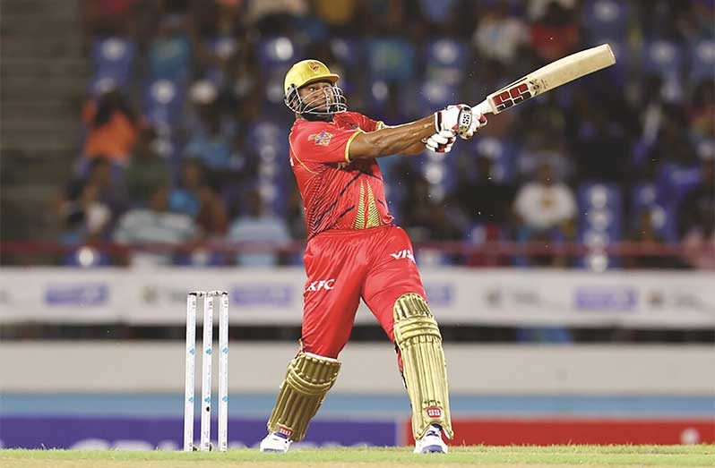 Kieron Pollard hit 65 off 29 balls in his match-winning knock for the Trinbago Knight Riders against the St Kitts & Nevis Patriots.