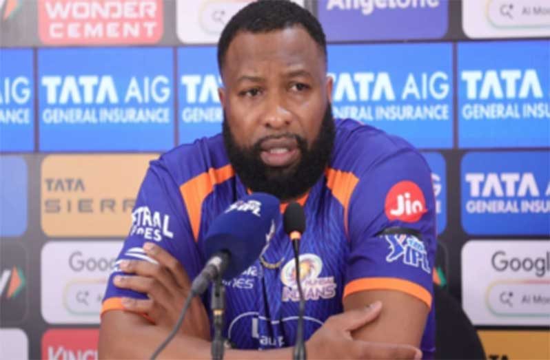 Mumbai batting coach Kieron Pollard