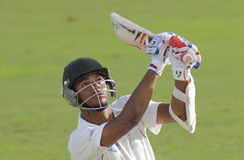 Brandon King … struck his second half-century of the match.