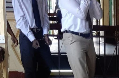 Calvin King ( Hides Face) and Alvin Kissoon