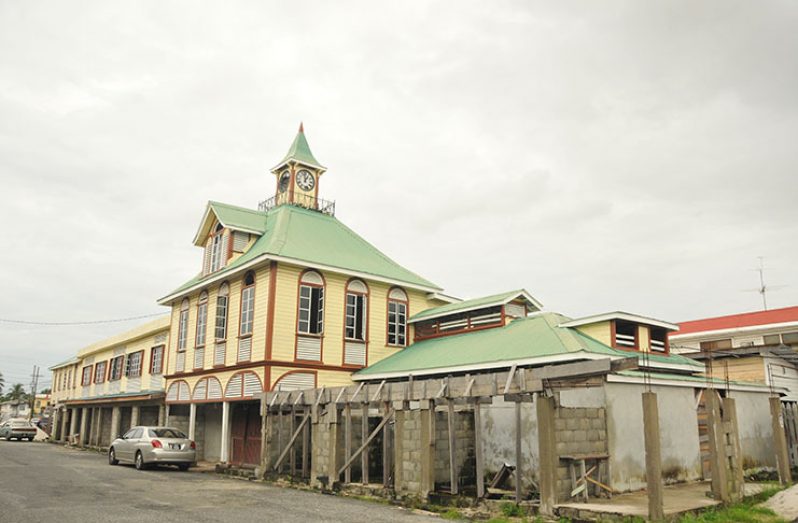 The unfinished Kitty Market on Saturday (Adrian Narine Photo)