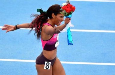 American hurdler Kristi Castlin