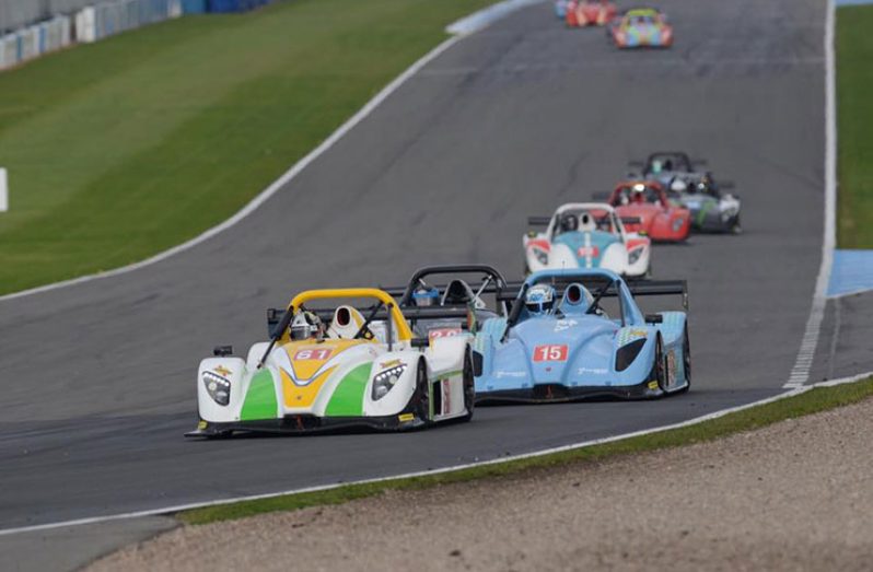 Kristian Jeffrey in action for the Radical Works Team at Donington park this weekend