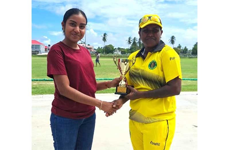 Essequibo’s Kumarie Persaud was the Player-of-the-Match at Lusignan