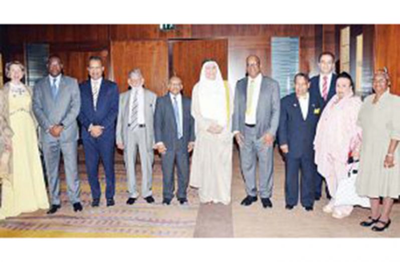 The Guyana delegation with some of the Kuwaiti officials