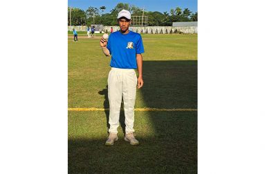 Kyle Ramesar took 5-26 yesterday at Bourda in a losing effort for Munroe Road Cricket club