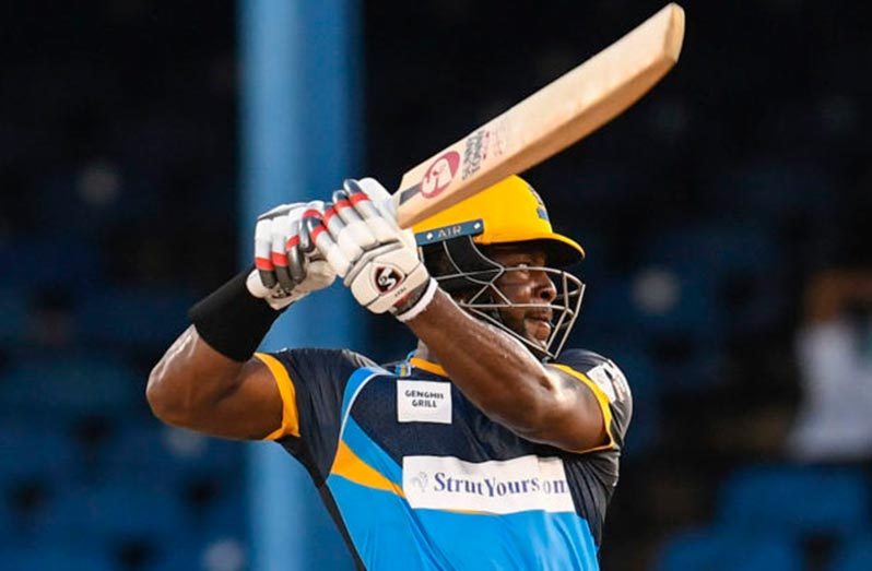 Left-hander Kyle Mayers slammed a career-best 85.