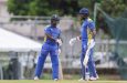 Barbados Pride’s captain, Kyle Mayers (right), will be hoping to guide his side to the Super50 Cup final on Saturday (Photo courtesy CWI Media)