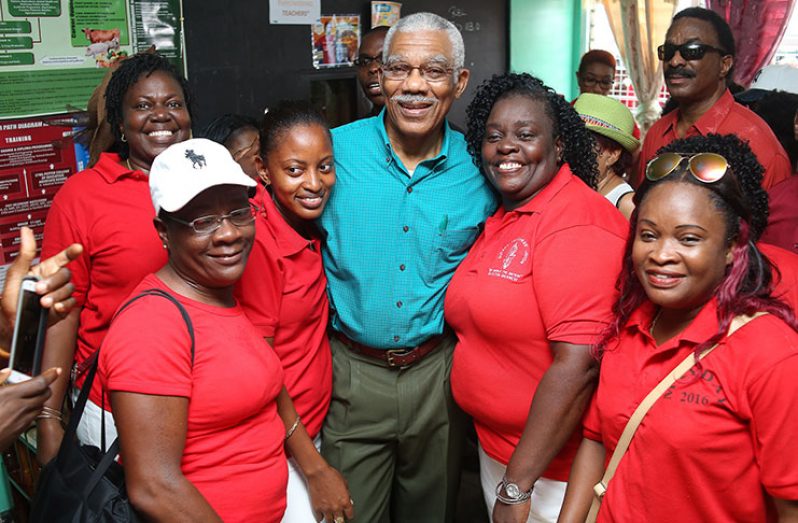 President David Granger and ministerial team visit labour unions on May 1, 2018