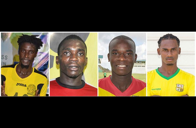 From left: Andrew Murray, Delon Lanferman, Daniel Wilson and Gregory Richardson